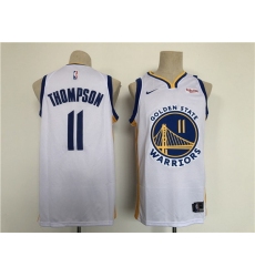 Men Golden State Warriors 11 Klay Thompson White Stitched Basletball Jersey