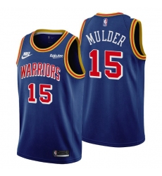 Men Golden State Warriors 15 Mychal Mulder Men Nike Releases Classic Edition NBA 75th Anniversary Jersey Blue