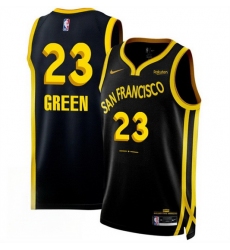 Men Golden State Warriors 23 Draymond Green Black 2023 24 City Edition Stitched Basketball Jersey