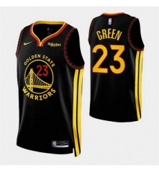 Men Golden State Warriors 23 Draymond Green Black 2023 24 City Edition Stitched Basketball Jerseys