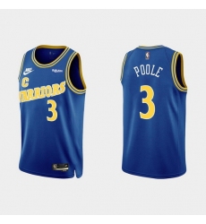 Men Golden State Warriors 3 Jordan Poole 2022 Classic Edition Royal Stitched Basketball Jersey