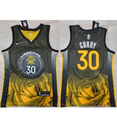 Men Golden State Warriors 30 Stephen Curry 2022 2023 Black City Edition Stitched Basketball Jersey