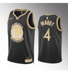 Men Golden State Warriors 4 Moses Moody Black 2024 Select Series Stitched Basketball Jersey