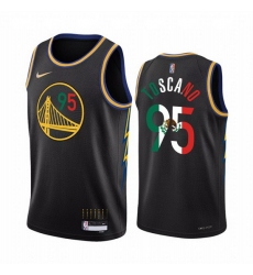 Men Golden State Warriors 95 Juan Toscano Anderson 2022 Black Special Mexico City Edition Stitched Jersey