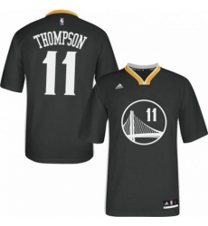 Mens Adidas Golden State Warriors 11 Klay Thompson Authentic Black Alternate NBA Jersey
