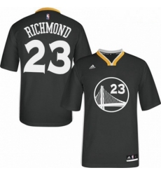 Mens Adidas Golden State Warriors 23 Mitch Richmond Authentic Black Alternate NBA Jersey
