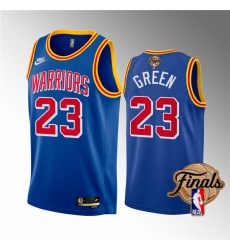 Men's Golden State Warriors #23 Draymond Green 2022 Royal NBA Finals Stitched Jersey