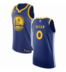 Mens Nike Golden State Warriors 0 Patrick McCaw Authentic Royal Blue Road NBA Jersey Icon Edition 