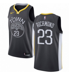 Mens Nike Golden State Warriors 23 Mitch Richmond Swingman Black Alternate NBA Jersey Statement Edition