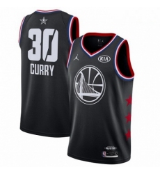 Mens Nike Golden State Warriors 30 Stephen Curry Black Basketball Jordan Swingman 2019 All Star Game Jersey