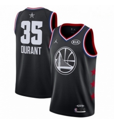 Mens Nike Golden State Warriors 35 Kevin Durant Black Basketball Jordan Swingman 2019 All Star Game Jersey