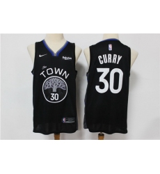 Warriors 30 Stephen Curry Black 2019 20 City Edition Nike Swingman Jersey