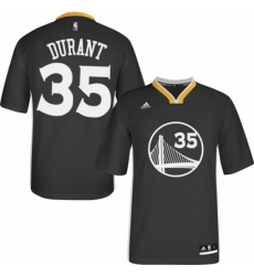 Womens Adidas Golden State Warriors 35 Kevin Durant Authentic Black Alternate NBA Jersey