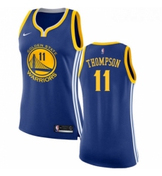 Womens Nike Golden State Warriors 11 Klay Thompson Swingman Royal Blue Road NBA Jersey Icon Edition