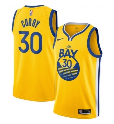 Toddler Golden State Warriors Stephen Curry 30 Swingman Yellow Jersey