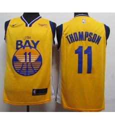 Toddler Nike NBA Golden State Warriors #11 Klay Thompson Yellow Jersey