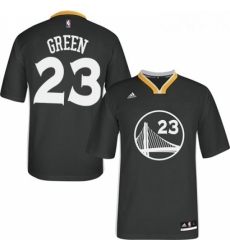 Youth Adidas Golden State Warriors 23 Draymond Green Authentic Black Alternate NBA Jersey