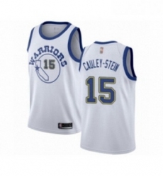 Youth Golden State Warriors 15 Willie Cauley Stein Authentic White Hardwood Classics Basketball Jersey 