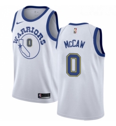 Youth Nike Golden State Warriors 0 Patrick McCaw Authentic White Hardwood Classics NBA Jersey 