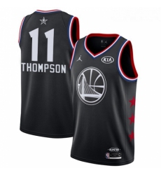 Youth Nike Golden State Warriors 11 Klay Thompson Black NBA Jordan Swingman 2019 All Star Game Jersey