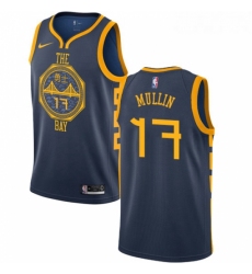 Youth Nike Golden State Warriors 17 Chris Mullin Swingman Navy Blue NBA Jersey City Edition