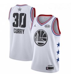 Youth Nike Golden State Warriors 30 Stephen Curry White Basketball Jordan Swingman 2019 All Star Game Jersey