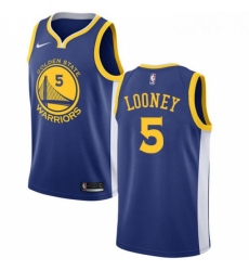 Youth Nike Golden State Warriors 5 Kevon Looney Swingman Royal Blue Road NBA Jersey Icon Edition
