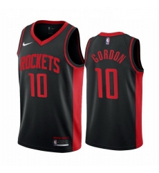 Men Houston Rockets 10 Eric Gordon Black NBA Swingman 2020 21 Earned Edition Jersey