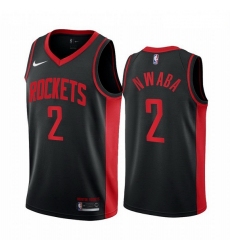 Men Houston Rockets 2 David Nwaba Black NBA Swingman 2020 21 Earned Edition Jersey