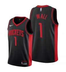 Men Houston Rockets John Wall Black 2021 Edition Jerseys