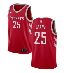 Men Nike Houston Rockets 25 Jerian Grant Red NBA Swingman Icon Edition Jersey