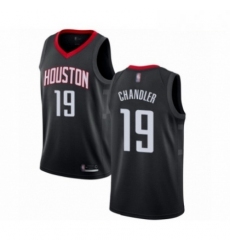 Mens Houston Rockets 19 Tyson Chandler Authentic Black Basketball Jersey Statement Edition 