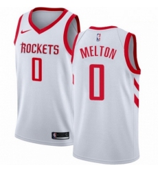 Mens Nike Houston Rockets 0 DeAnthony Melton Swingman White NBA Jersey Association Editi