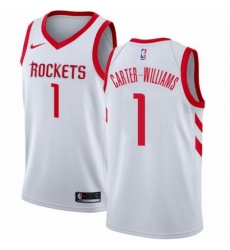 Mens Nike Houston Rockets 1 Michael Carter Williams Swingman White NBA Jersey Association Edition 