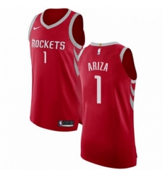 Mens Nike Houston Rockets 1 Trevor Ariza Authentic Red Road NBA Jersey Icon Edition