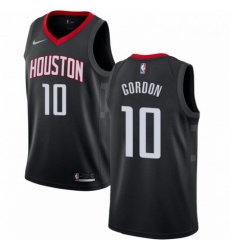 Mens Nike Houston Rockets 10 Eric Gordon Authentic Black Alternate NBA Jersey Statement Edition