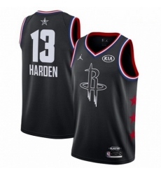 Mens Nike Houston Rockets 13 James Harden Black Basketball Jordan Swingman 2019 All Star Game Jersey