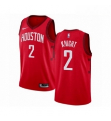 Mens Nike Houston Rockets 2 Brandon Knight Red Swingman Jersey Earned Edition 