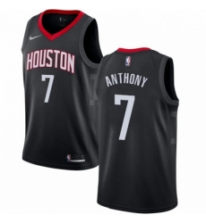 Mens Nike Houston Rockets 7 Carmelo Anthony Authentic Black NBA Jersey Statement Editi