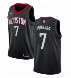 Mens Nike Houston Rockets 7 Joe Johnson Swingman Black NBA Jersey Statement Edition 