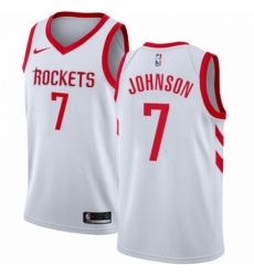 Mens Nike Houston Rockets 7 Joe Johnson Swingman White NBA Jersey Association Edition 