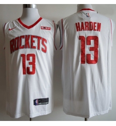 Rockets 13 James Harden White Nike Swingman Jersey