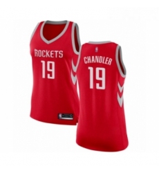 Womens Houston Rockets 19 Tyson Chandler Swingman Red Basketball Jersey Icon Edition 