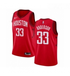 Womens Nike Houston Rockets 33 Ryan Anderson Red Swingman Jersey Earned Edition