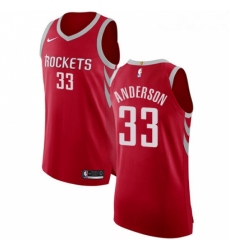 Youth Nike Houston Rockets 33 Ryan Anderson Authentic Red Road NBA Jersey Icon Edition