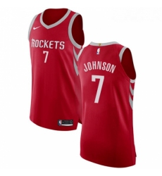 Youth Nike Houston Rockets 7 Joe Johnson Authentic Red NBA Jersey Icon Edition 