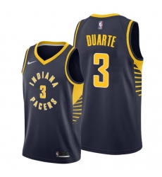 2021 Pacers Chris Duarte #3 Navy Stitched NBA Jersey