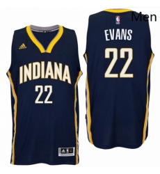 Indiana Pacers 22 Jeremy Evans 2016 Road Navy New Swingman Jersey 