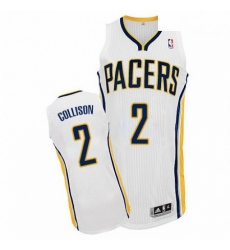 Mens Adidas Indiana Pacers 2 Darren Collison Authentic White Home NBA Jersey 