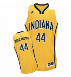 Mens Adidas Indiana Pacers 44 Bojan Bogdanovic Swingman Gold Alternate NBA Jersey 